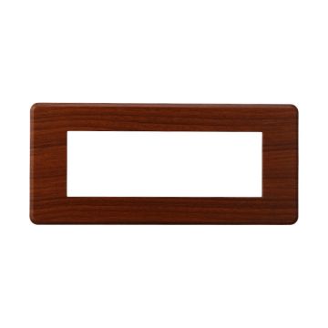 ETTROIT AN87603 Plaque fine 6P Moon Series Briar Couleur compatible avec Bticino Axolute Air