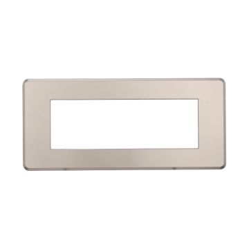 ETTROIT AN87608 Plaque fine 6P Moon Series couleur titane compatible avec Bticino Axolute Air