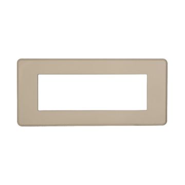 ETTROIT AN87609 Slim Thin Plate 6P Sand color Compatible with Bticino Axolute Air