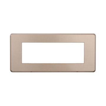 ETTROIT AN87610 Slim Thin Plate 6P Bronzefarbe, kompatibel mit Bticino Axolute Air