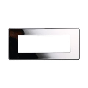 ETTROIT AN87613 6P Slim Thin Plate in Polished Chrome Compatible with Bticino Axolute Air
