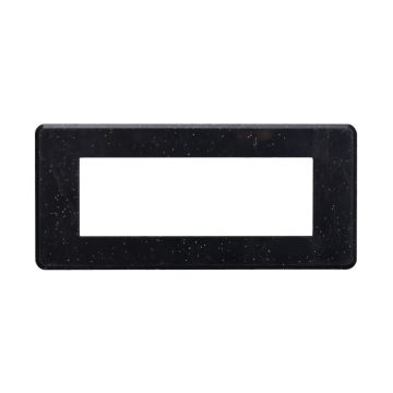 ETTROIT AN87624 Plaque fine fine 6P couleur Noir brillant brillant compatible avec Bticino Axolute Air