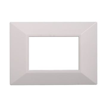 ETTROIT AN90301 Plaque Pyramide Série Lune 3P Couleur Blanc Compatible avec Bticino Axolute