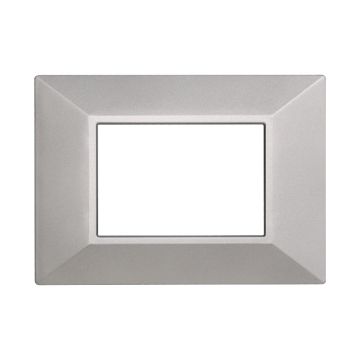 ETTROIT AN90306 Pyramid Plate Moon Series 3P Color Silver Compatible with Bticino Axolute
