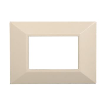 ETTROIT AN90309 3P Pyramid Plate MOON Series Sand Color Compatible with Bticino Axolute
