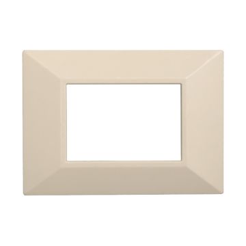 ETTROIT AN90309 Plaque Pyramide 3P Série MOON Couleur Sable Compatible avec Bticino Axolute