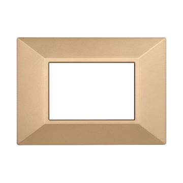 ETTROIT AN90311 3P Pyramid Plate MOON Series Gold Color Compatible with Bticino Axolute