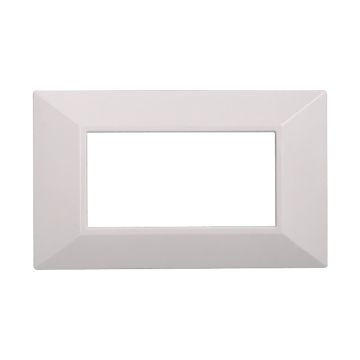 ETTROIT AN90401 4p Pyramid Plate Moon Series White Color Compatible with Bticino Axolute