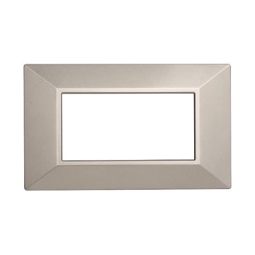 ETTROIT AN90408 4P Pyramid Plate Moon Series Titanium Color Compatible with Bticino Axolute