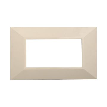 ETTROIT AN90409 4P Pyramid Plate Moon Series Sand Color Compatible with Bticino Axolute