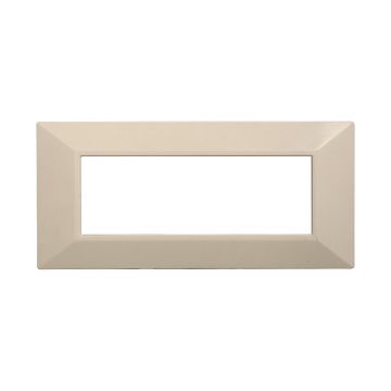 ETTROIT AN90609 Pyramid Plate 6P Sand Color Compatible with Bticino Axolute
