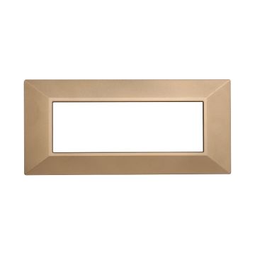 ETTROIT AN90611 6P Pyramid Plate Moon Series Gold Color Compatible with Bticino Axolute