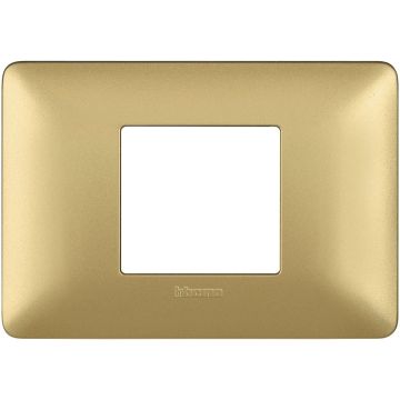 BTicino Matix AM4819MGL 2-Modul-Zentralplatte – Goldfarbe