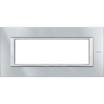 BTICINO Axolute - 6P tech Placca rettangolare 6 moduli - Monochrome ARGENTO