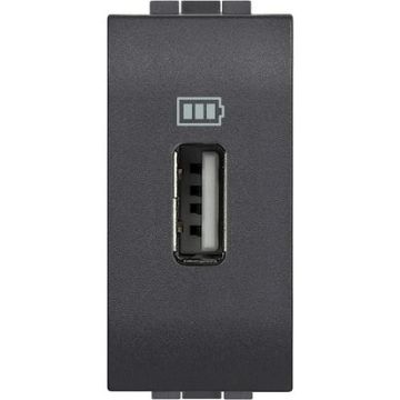 Bticino L4285C1 LL - caricatore USB antracite Living Light 