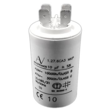 Vino condensador de repuesto µF 10 450V con faston 10mf - 119RIR271