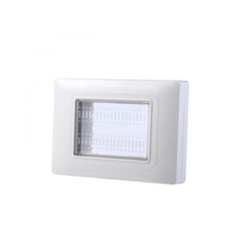 ETTROIT Platte mit Abdeckung 3P IP55 Hydrobox-Gehäuse kompatibel mit Vimar Plana Farbe grau – EV2703