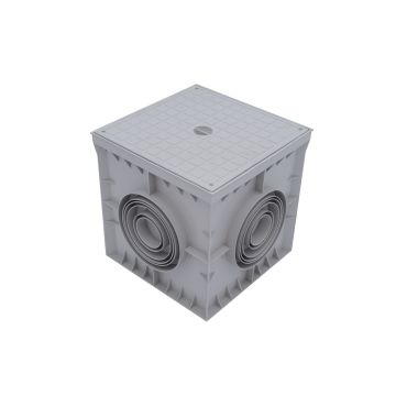 ETTROIT Pozzetto elettrico ispezionabile con coperchio 300 x 300 x 300 mm - DB1303030