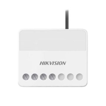 Módulo de relé inalámbrico Hikvision AX PRO DS-PM1-O1H-WE de 868 MHz para control remoto del estado del dispositivo con medidor de energía incorporado