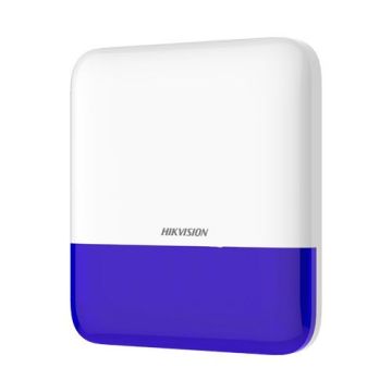 Hikvision DS-PS1-E-WE Azul – Sirena externa inalámbrica 868 MHz IP65 110 dB
