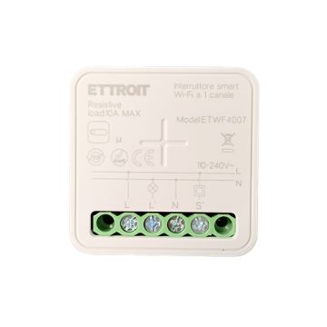 ETTROIT Micromodulo intelligente Interruttore Smart WiFi 1 Canale 10A da Incasso Tuya ETWF4007 