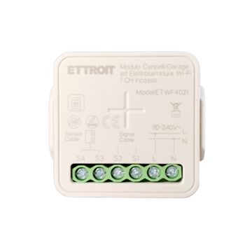 ETTROIT Micromodulo intelligente Smart WiFi 1 Canale per Cancelli Garage e Serrature da Incasso Tuya ETWF4021