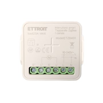 ETTROIT Micromodulo Interruttore Tapparella, tende Smart Zigbee 1 Canale 2.5A da Incasso ETZB4011 