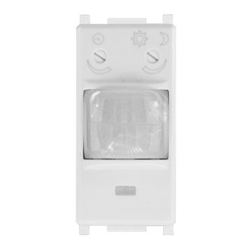 ETTROIT Sensore di Movimento 1 Modulo Bianco con Regolazione Tempo/Lux Compatibile Vimar Plana – SKU EV1800