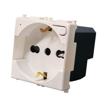 ETTROIT Presa Schuko Smart WiFi 16A con Monitoraggio Consumi Compatibile Vimar Plana Bianca - TUYA Smart - EVWF2102