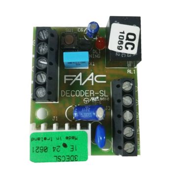 Carte décodeur FAAC DECODER SL plus 785506 remplacement automatisme de portail