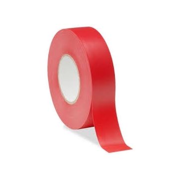 Rotes selbstverlöschendes PVC-Isolierband 0,13 x 19 mm 25 m FAEG - FG27193