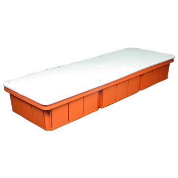 Boîte de jonction encastrée 480x160x70mm avec couvercle et vis de fixation IP40 FAEG - FG10217