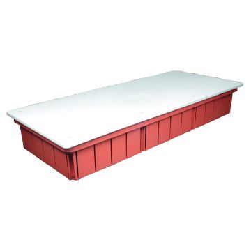 Boîte de jonction encastrée 516x200x90mm avec couvercle et vis de fixation IP40 FAEG - FG10220