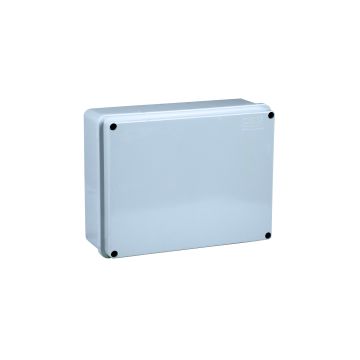 Rectangular junction box waterproof box with cover and metal screws 150x110x70mm with smooth walls IP56 FAEG - FG13505