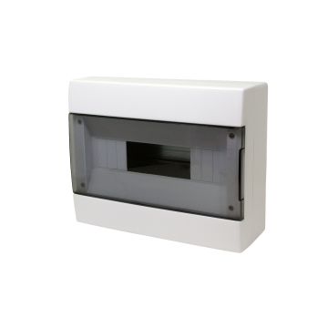 Wall switchboard 12 modules white with smoked door 280x225x100mm IP40 FAEG - FG14412B