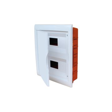 24-Modul-Unterputz-Schalttafel mit weißem Rahmen und Tür 315x365x80mm IP40 FAEG - FG14624