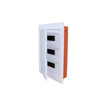 Flush-mounted switchboard 36 modules with white frame and white door 335x510x80mm IP40 FAEG - FG14636