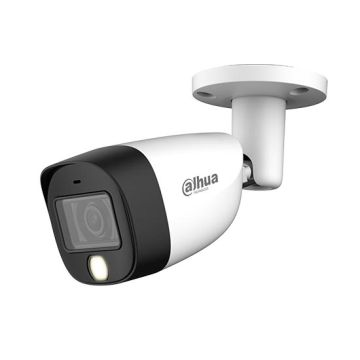 Cámara bala híbrida 4 en 1 Dahua HAC-HFW1200CM-IL-A-S6 de 2 MP y 2,8 mm con audio y luz dual inteligente, carcasa de metal, OSD, IP67