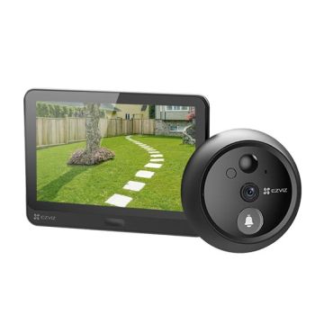 EZVIZ HP4 Spioncino Videocitofono intelligente Wi-Fi video HD 1080p 155° audio bidirezionale schermo da 4,3" slot per scheda SD controllo tramite smartphone