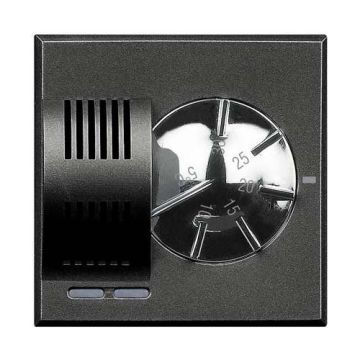 Bticino axolute - thermostat chauffage climatisation 230V anthracite HS4441