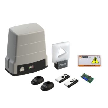 ROGER BH30/806 Brushless sliding gate automation KIT 24V 1000 kg intensive use with magnetic limit switch BH30/806