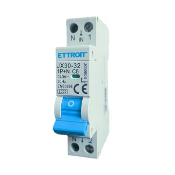 ETTROIT Interruttore Magnetotermico 1P+N 6A 220V 6KA JX150660