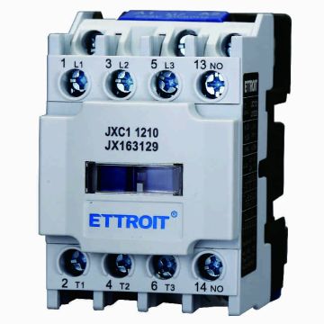 Contactor de CA ETTROIT JXC1 220 V 50/60 Hz Bobina 3P 3 polos Normalmente abierto Ie 12 A Ue 380 V - JX163129