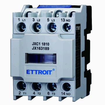 Contactor de CA ETTROIT JXC1 220 V 50/60 Hz Bobina 3P 3 polos Normalmente abierto Ie 18 A Ue 380 V - JX163189