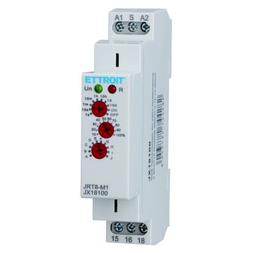 Relé temporizador multifunción ETTROIT CA 230 V, 1 SPDT, 10 funciones, 0,1 s–10 días - JX18100