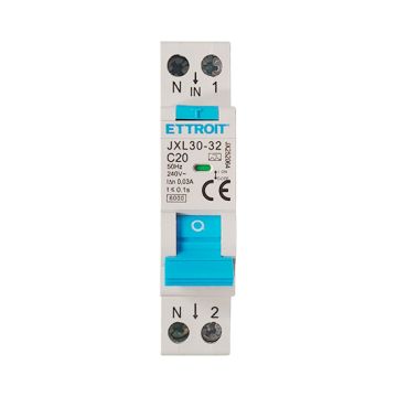 ETTROIT JX252064 Magnetotermico Differenziale 1P+N 20A 30mA 220V 6kA Classe A