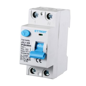 ETTROIT Interruttore Differenziale Puro 2P 25A 300mA 220V 6KA - JX322563