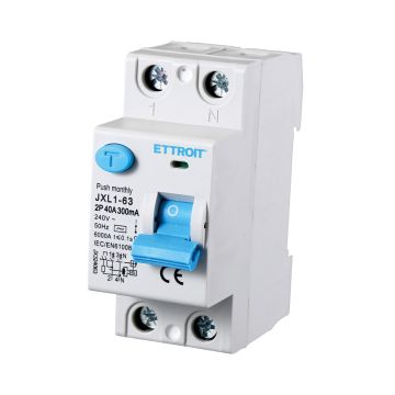 ETTROIT interruttore Differenziale Puro 2P 40A 300mA 220V 6KA - JX324063
