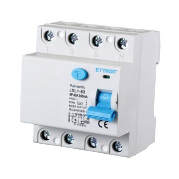 ETTROIT Interruttore Differenziale Puro salvavita 4P 40A 300mA 380V-6KA - JX344063