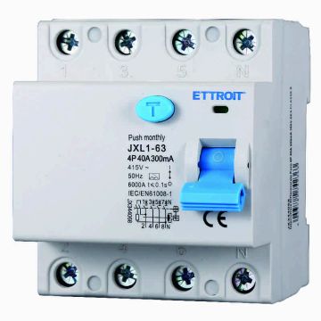 ETTROIT JX344068 Interruttore Differenziale Puro 4P 40A 300mA 380V-6KA CLASSE A